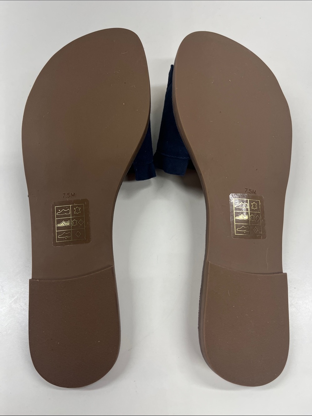 New Jack Rogers Rosie Ruffle Slide Navy Blue Sandals Size 7.5 - Picture 5 of 6